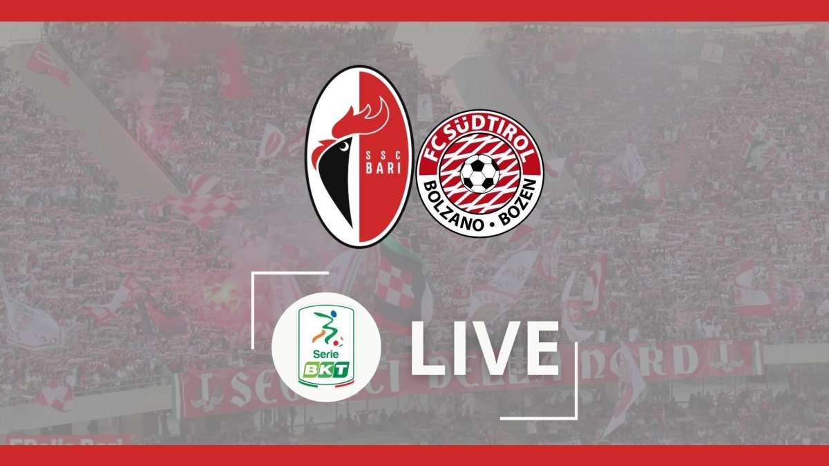  Bari-Sudtirol 2-1: a Sibilli risponde Vinetot, poi zampata di Di Cesare. RIVIVI IL LIVE