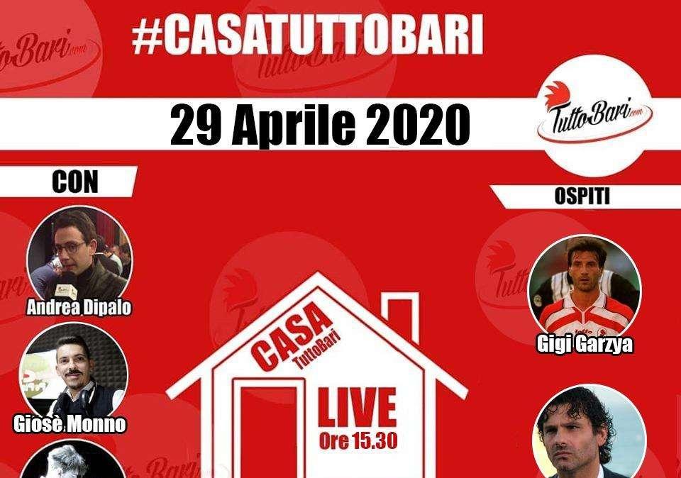 #CasaTuttoBari - Alle 16 in diretta. Ospiti, l'ex Gigi Garzya e Sabino Bartoli. Segui qui il programma... 