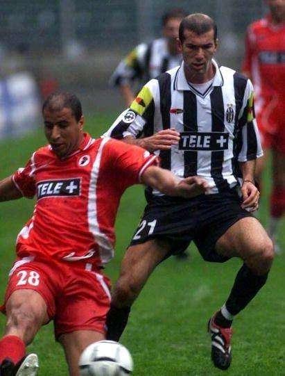 Rachid Neqrouz in azione contro la Juventus