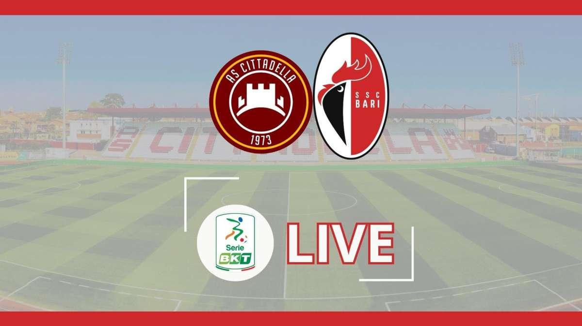 Cittadella-Bari 3-1, notte fonda al Tombolato. Play-off ora lontanissimi. Rivivi il live
