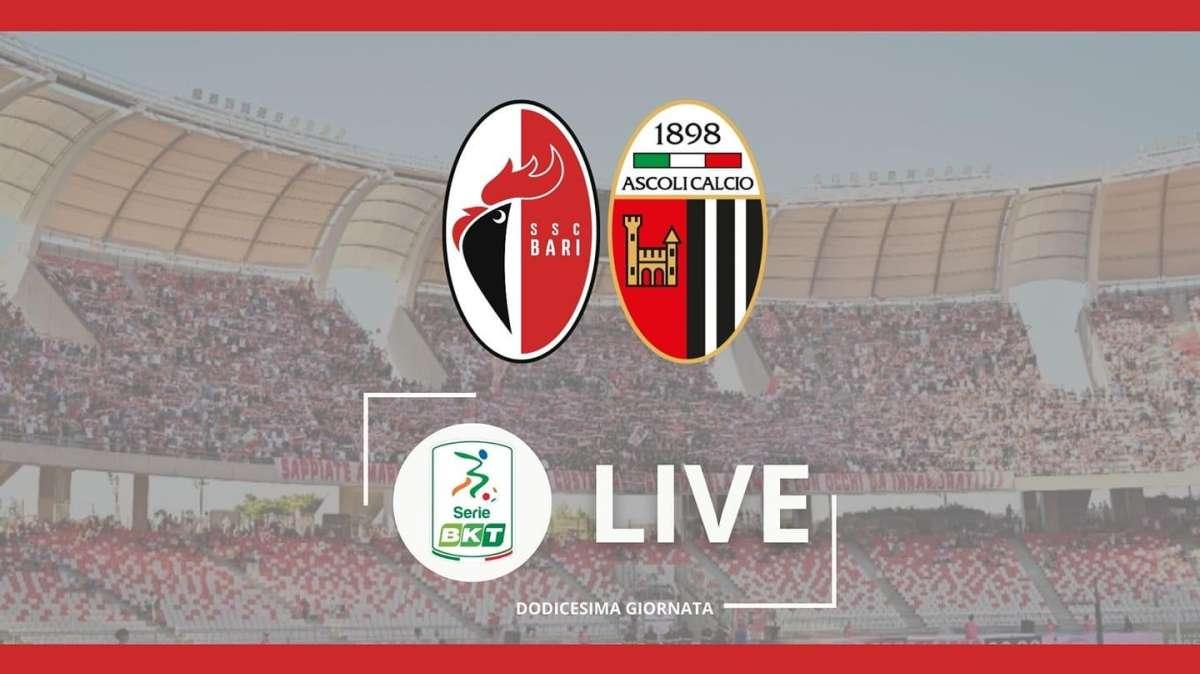 Bari-Ascoli 1-0, Sibilli-gol a 10' dalla fine. Poi i galletti resistono. RIVIVI IL LIVE 