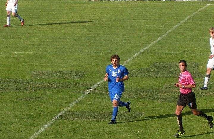Antonio Gammone, qui con la maglia della Nazionale