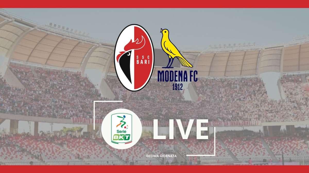  Bari-Modena 1-1, ennesimo pari dei galletti. Manconi risponde a Sibilli: rivivi il live