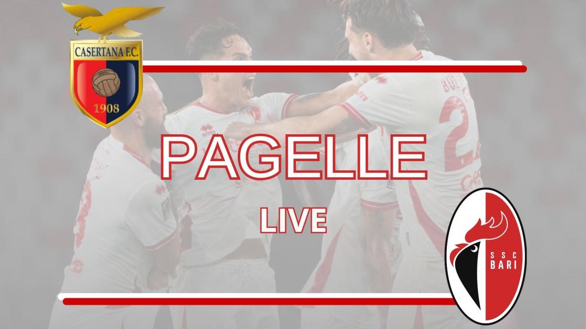 Casertana-Bari: le pagelle LIVE dell'anticipo dell'undicesima giornata
