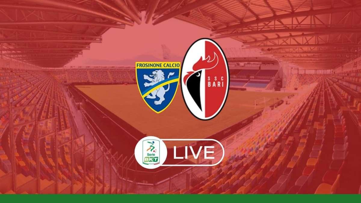 Frosinone-Bari 1-0, decide l'incornata di Borrelli. Bellomo espulso, rivivi il live