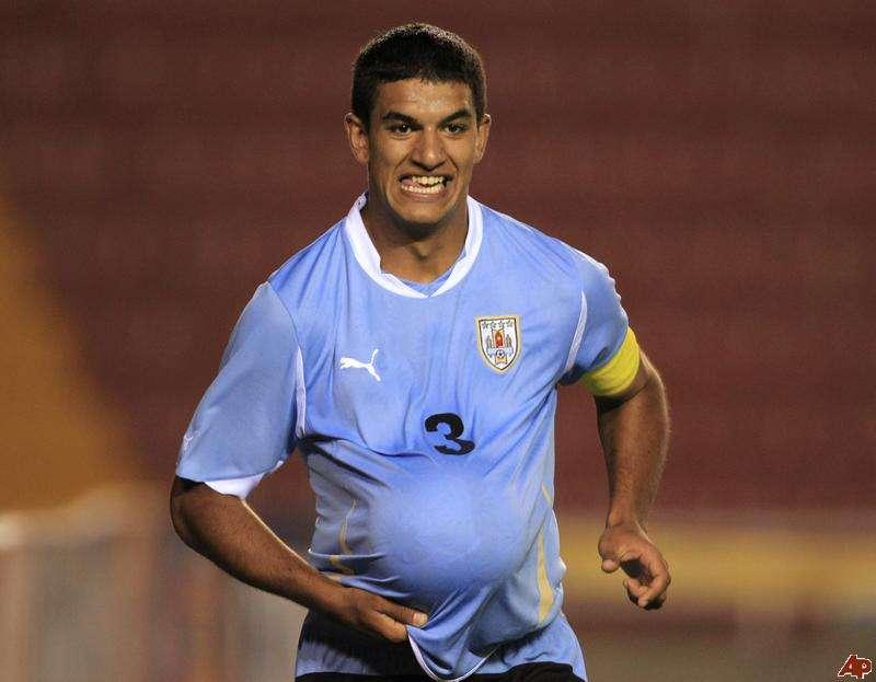 Diego Polenta, qui con la maglia dell'Uruguay 