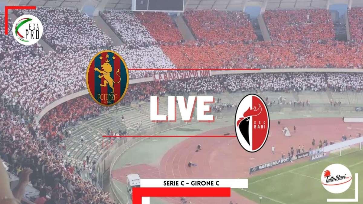 Potenza-Bari 1-1, Salvemini risponde a Scavone. Romero fallisce un penalty, rivivi il live