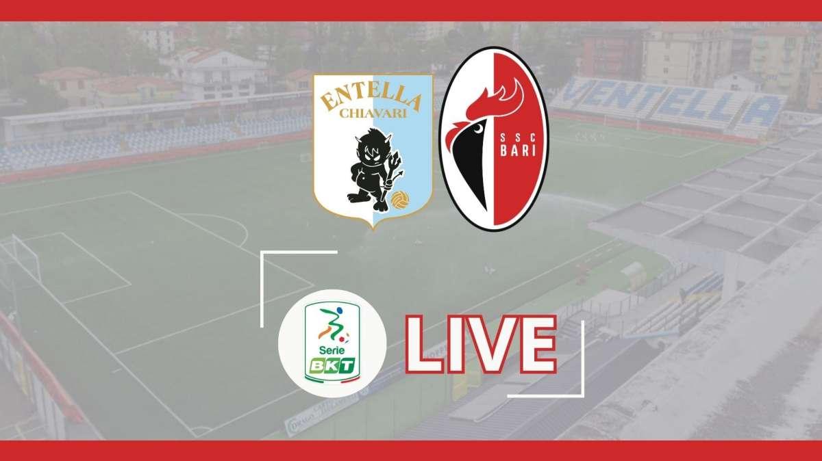 Virtus Entella-Bari 2-2, Gytkjaer la riagguanta nel finale. Biancorossi ancora deludenti. Rivivi il live