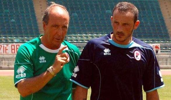 Antonio Langella e Giampiero Ventura in uno dei pochi momenti sereni vissuti insieme a Bari