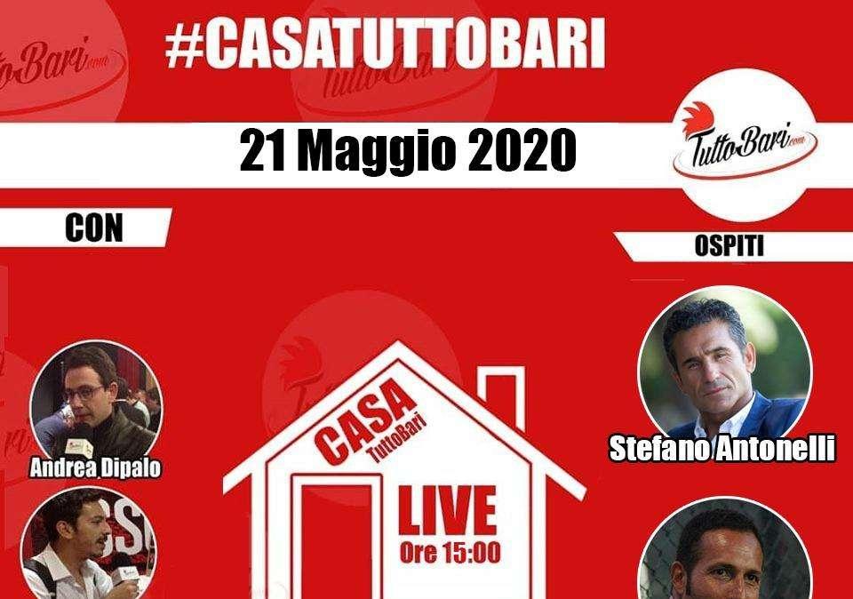 #CasaTuttoBari, alle 15 in diretta: delibera FIGC e ripresa campionati. Ospiti: l'ex Antonelli e Sperduti. Segui qui il programma...