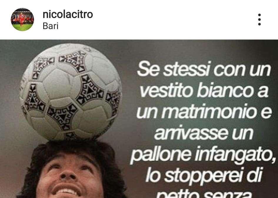 Social - Citro e Fiory ricordano Maradona. Perrotta e il compleanno della mamma. FOTO