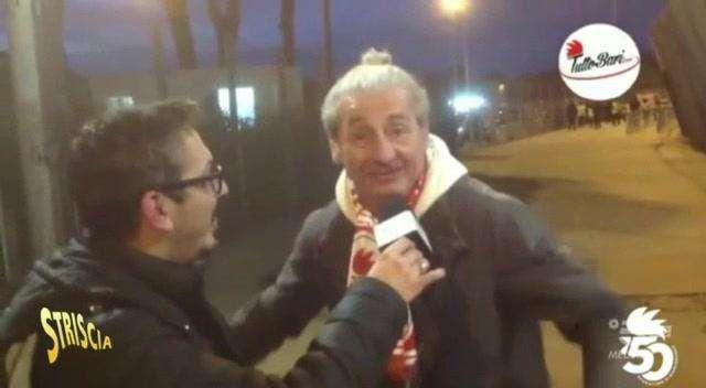 VIDEO - TuttoBari a... Striscia la Notizia. Il tifoso canterino: "Vagabondo... vagabondo..."