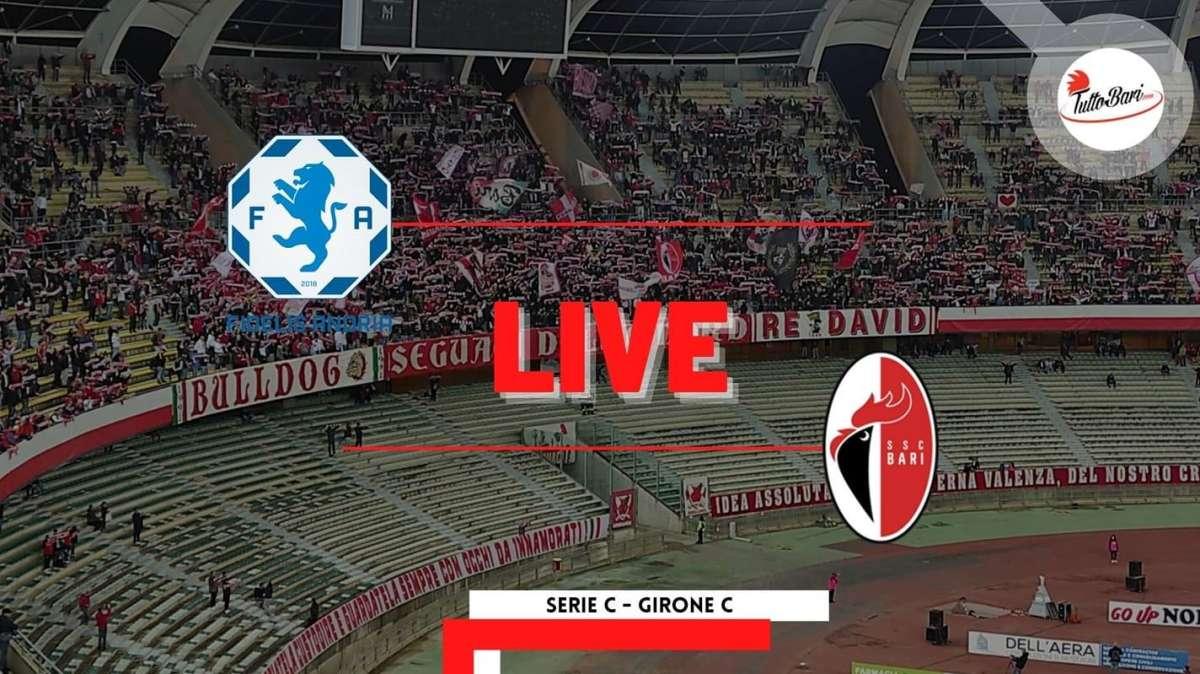 Fidelis Andria-Bari 0-3, prestazione superba. Protagonisti Paponi e Antenucci. Rivivi il live