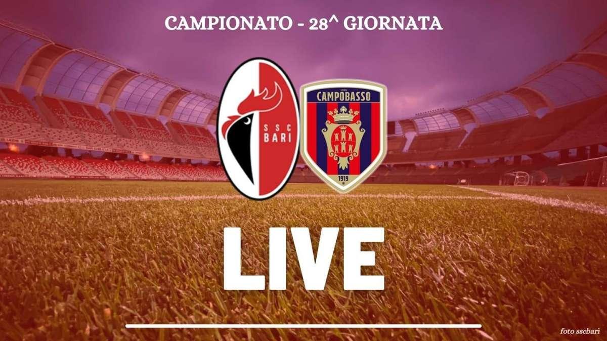 Bari-Campobasso 2-3, ancora un tonfo in casa. Botta espulso a fine gara. Rivivi il live