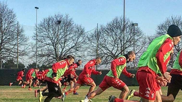 Allenamento in Umbria: squadra divisa in due gruppi. Oggi il rientro a Bari