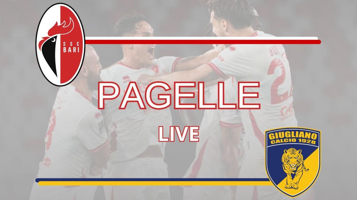 Bari-Giugliano: le pagelle LIVE dal San Nicola