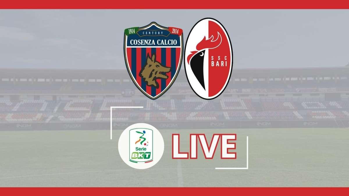 Cosenza-Bari 1-0, fischio finale. Biancorossi sconfitti dall'ultima in classifica. Rivivi il live