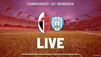 Bari-Virtus Francavilla 2-1, Citro fa impazzire il San Nicola sotto il diluvio. Rivivi il live