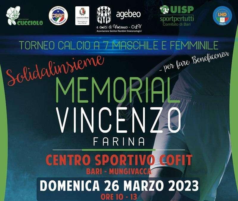 Calcio e solidarietà - Memorial Farina, in campo per il Villaggio dell'accoglienza di Bari 