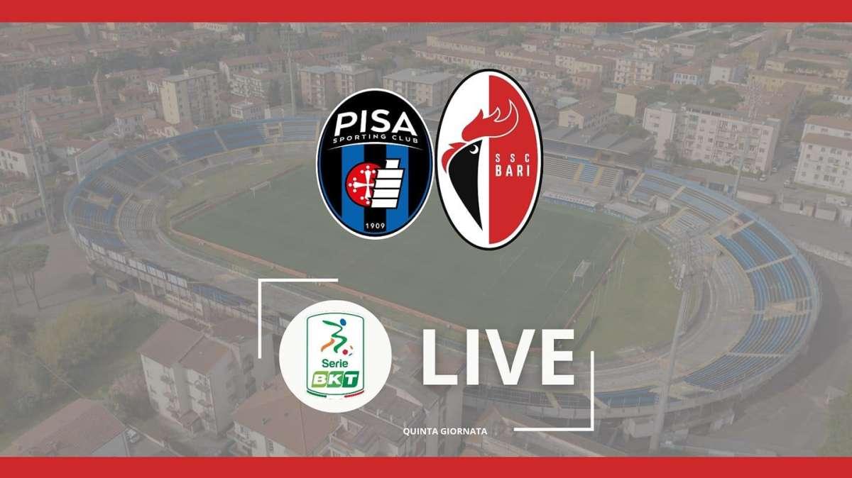 Pisa-Bari 1-1, Chukwu risponde a Beruatto. I galletti la riacciuffano nel finale. Rivivi il live