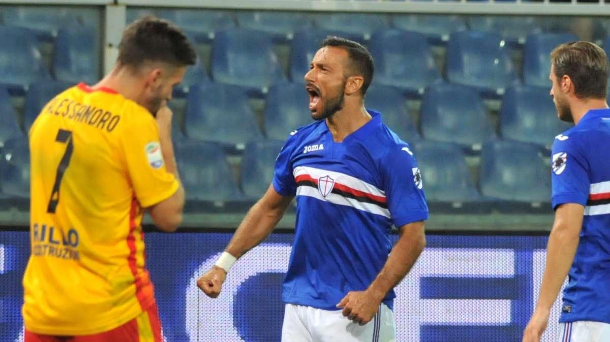 1^Giornata di campionato di serie A: SAMPDORIA-BENEVENTO 2-1 (Ciciretti - Quagliarella - Quagliarelle) NON BASTA LA MAGIA DI CICIRETTI