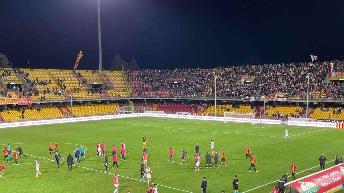 BENEVENTO-POTENZA 2-0: GIALLOROSSI DI MISURA MA SOLO NEL RISULTATO