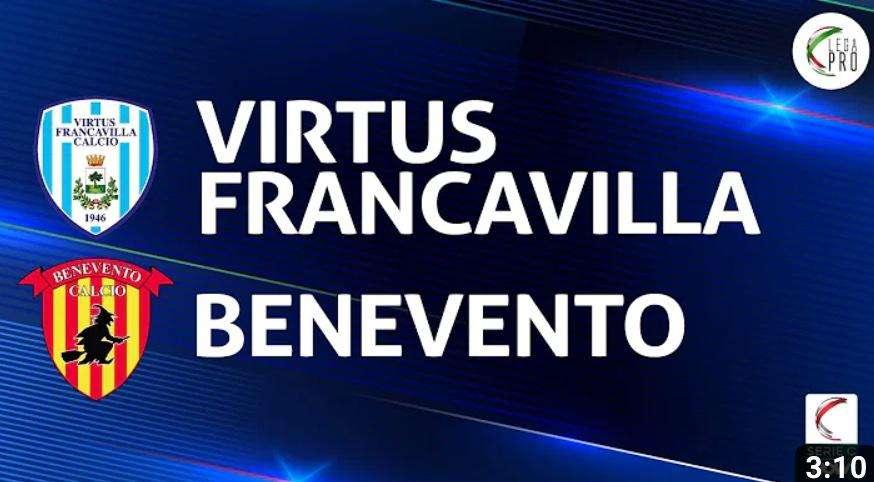 [VIDEO] V.FRANCAVILLA-BENEVENTO 1-2: VITTORIA AL FOTOFINISH!