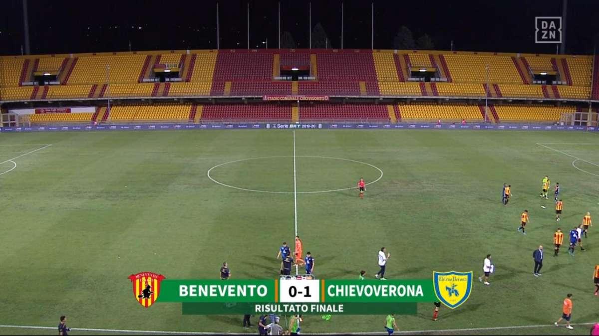 BENEVENTO - CHIEVO 0-1: DECIDE UN GOL DI GARRITANO
