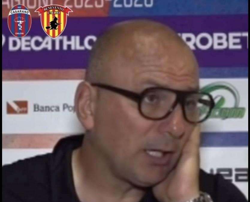 SALA STAMPA DOPO CASARANO-BENEVENTO, Monticciolo:"