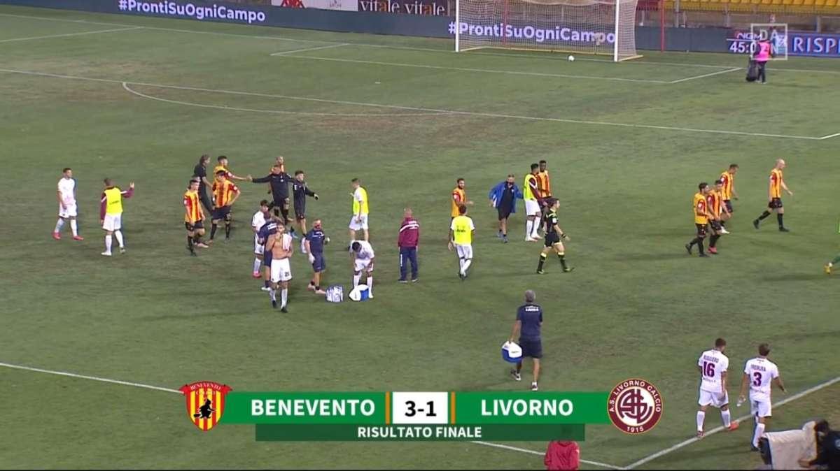 IL BENEVENTO TORNA A VINCERE: 3-1 AL LIVORNO