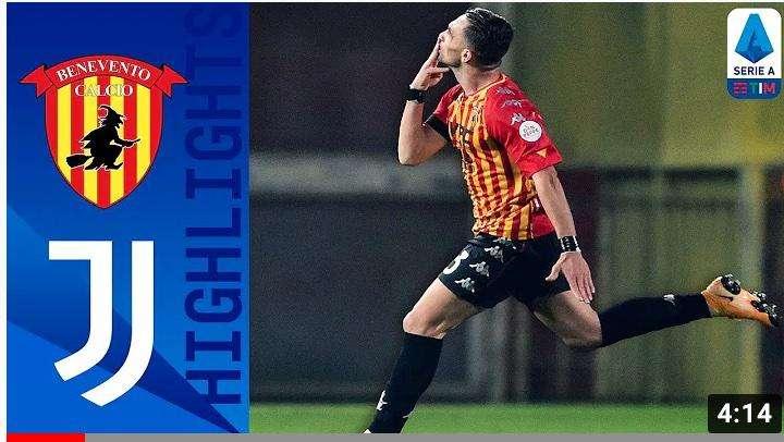 GLI HIGHLIGHTS DI BENEVENTO-JUVENTUS 1-1