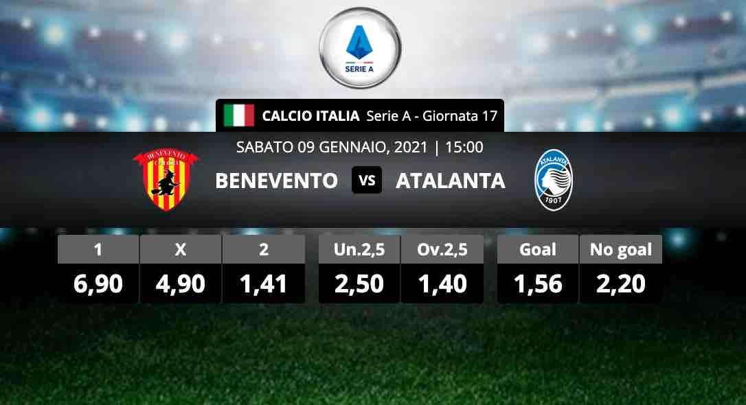 BENEVENTO-ATALANTA: Probabili formazioni, quote e possibile risultato