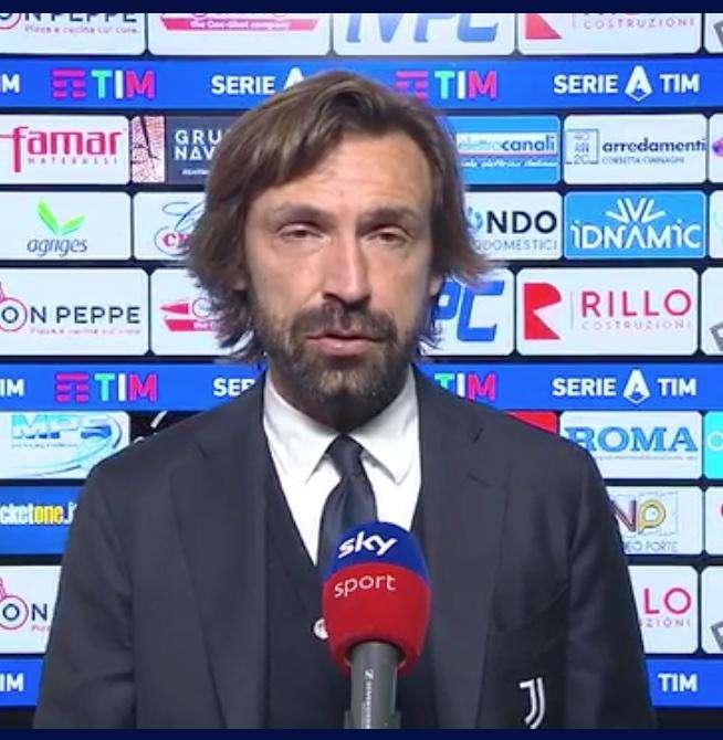 Pirlo dopo Benevento-Juve: "Manca la personalità. Ronaldo? Dobbiamo vincere senza di lui"