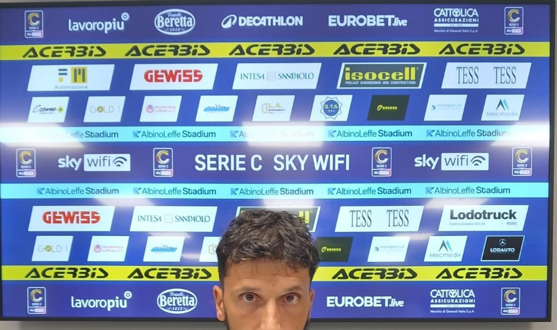 AlbinoLeffe, Arceci: "Preso un gol un po' così, pareggiarla è stato positivo"