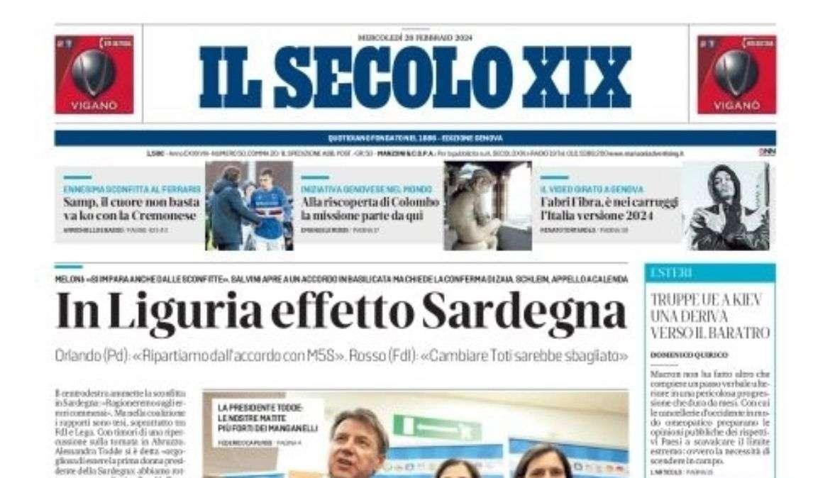 Il Secolo XIX - Levante: "Embalo rivelazione contro la Fermana"