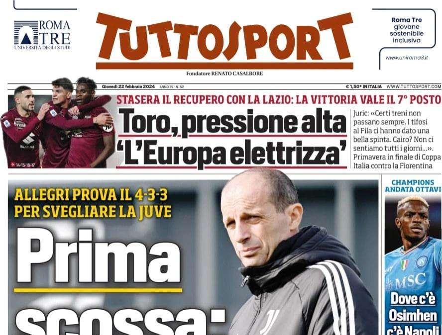 Tuttosport: "Atalanta U23 butta via 2 punti | Vai Alessandria | Crotone-Baldini"