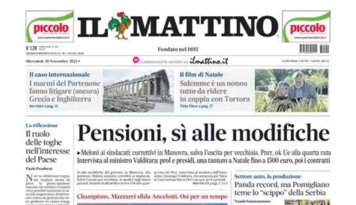 Il Mattino ed. Avellino: "Lupi, la capolista per riemergere"