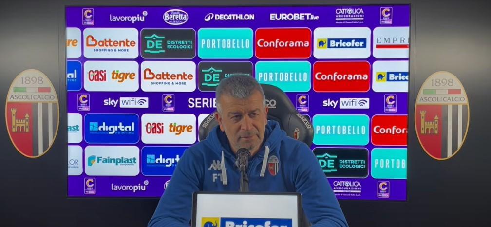 Ascoli, Tomei: "Bravi a concretizzare le occasioni. Complimenti al Pontedera"