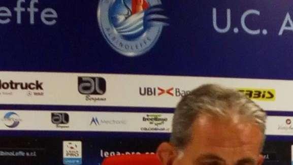 Albinoleffe, Zaffaroni: "C'è rammarico, purtroppo svantaggio ha pesato"
