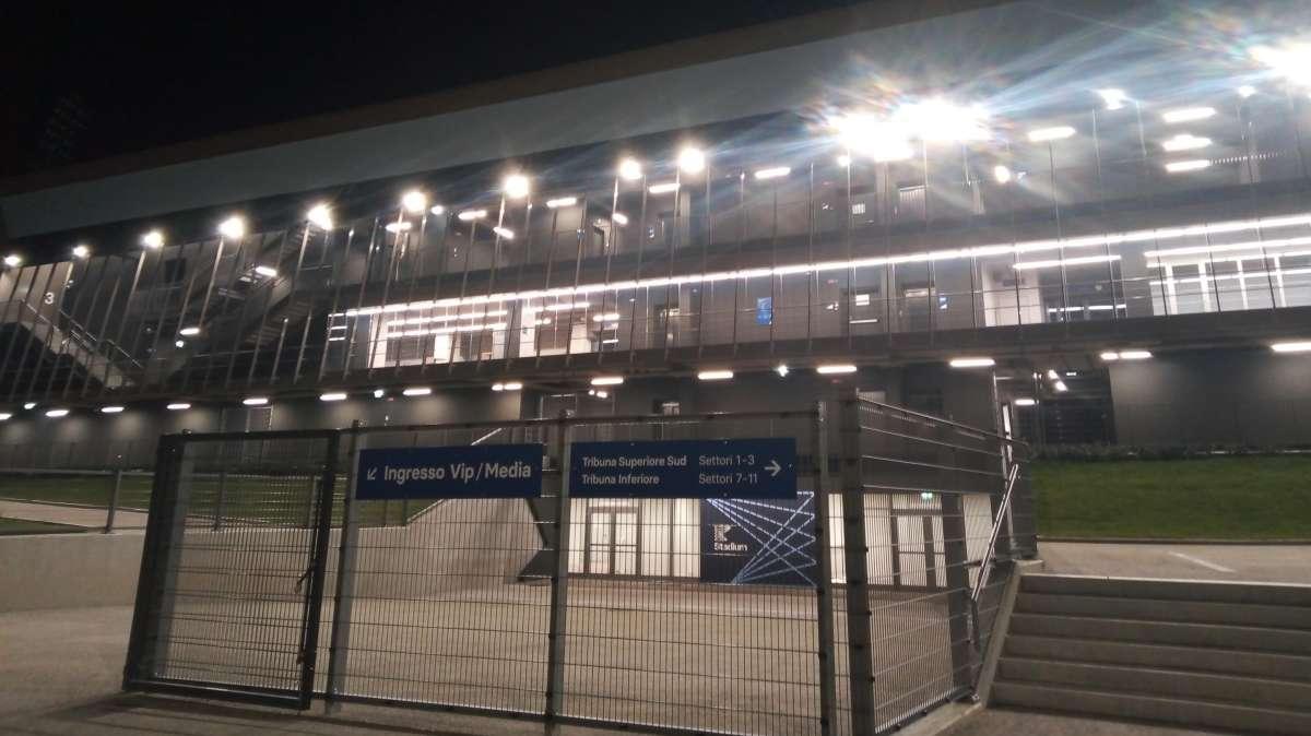 Omero Bergamo a Zanica: "AlbinoLeffe, Stadium è struttura di primo livello"