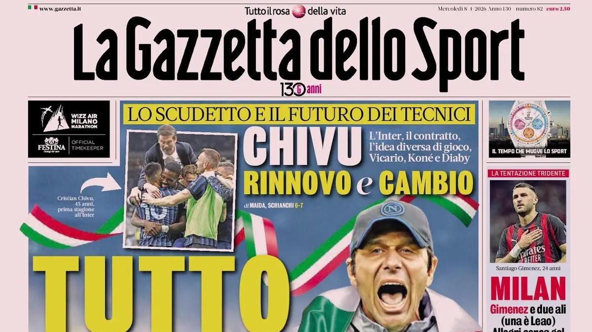 GdS: "Inter, Juventus e Atalanta. Oggi ci sono i tre recuperi"