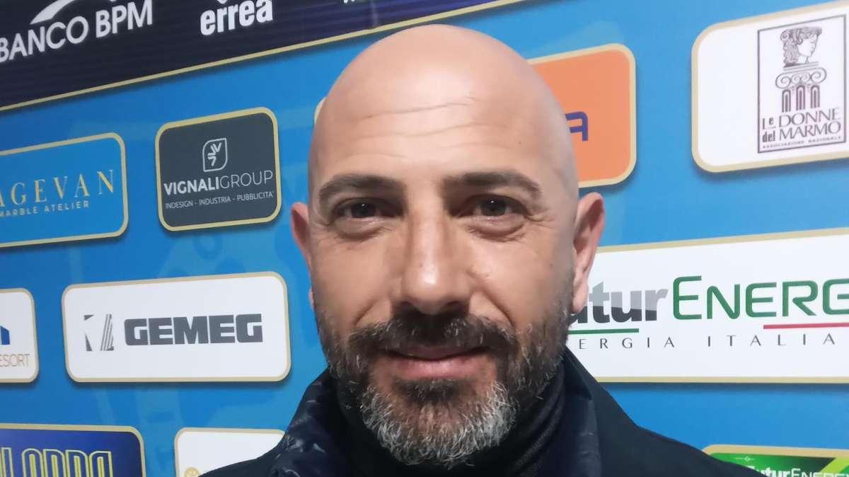 Carrarese, Calabro: "Grazie alla Curva Nord ma sugli spalti troppi vuoti"