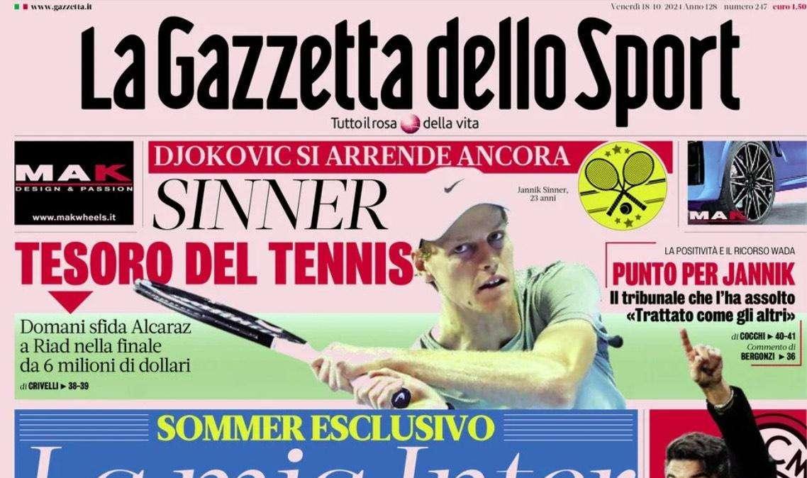 La Gazzetta dello Sport: "Allo Zaccheria il saluto ai tre tifosi morti"