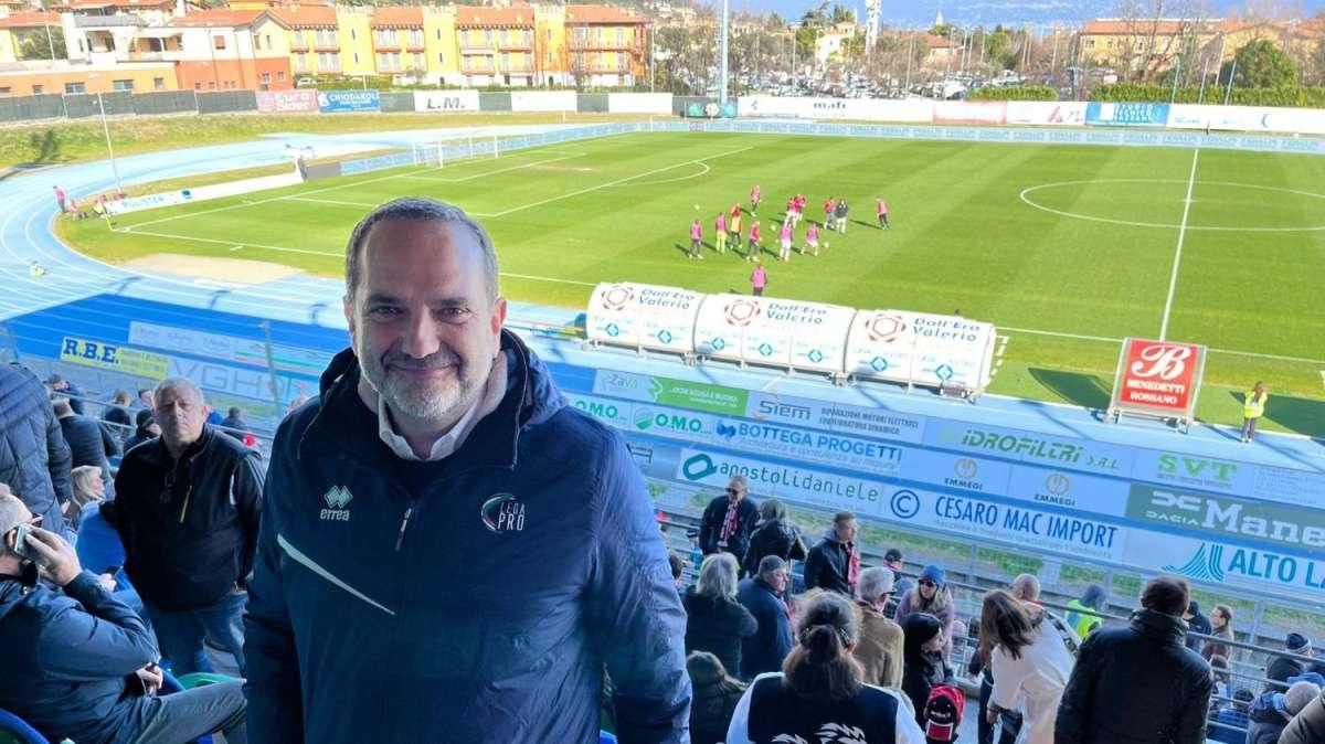 FOTONOTIZIA TC - Il presidente Marani a Salò per Feralpi-Vicenza