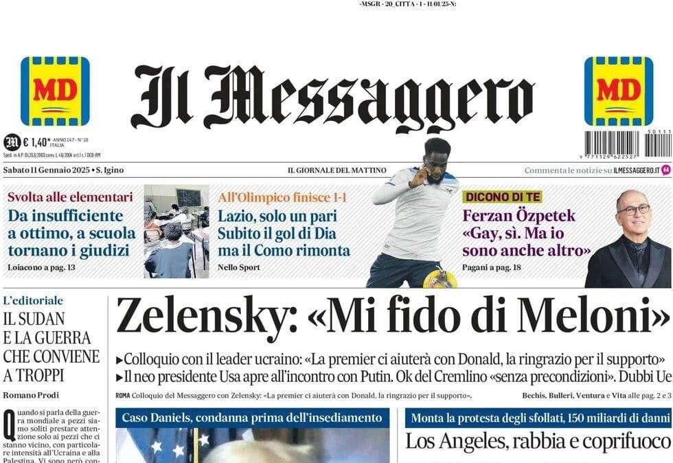Il Messaggero ed. Umbria: "Derby, Fere in cerca di riscatto"