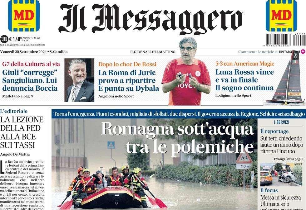 Il Messaggero: "Abate chiede di lasciare negli spogliatoi tensioni per società"