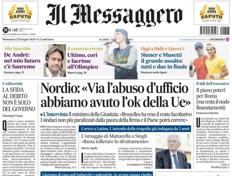 Il Messaggero ed. Umbria: "Ternana, Abate suona la carica"