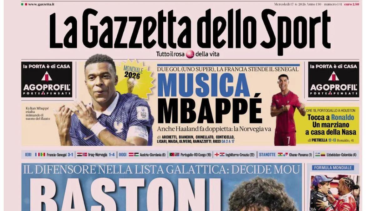 Rassegna stampa Le prime pagine dei quotidiani sportivi