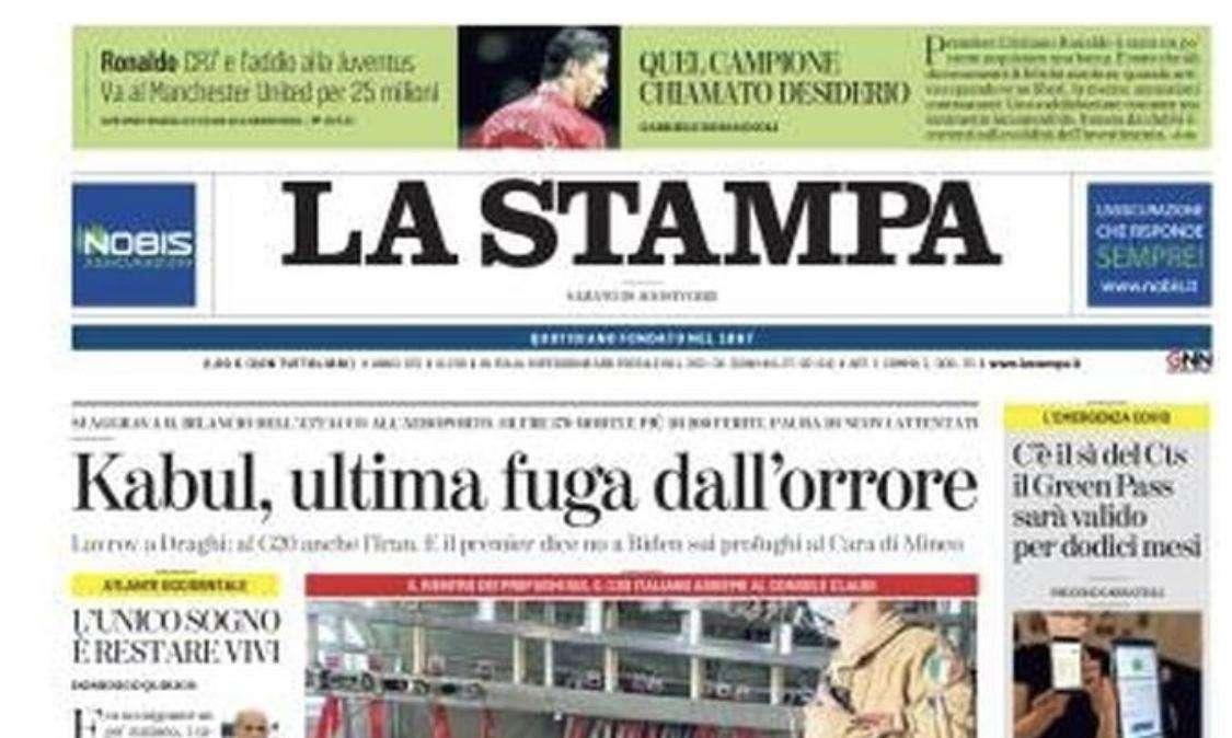 La Stampa Vercelli: "Il grido Forza Pro scalda il Piola"