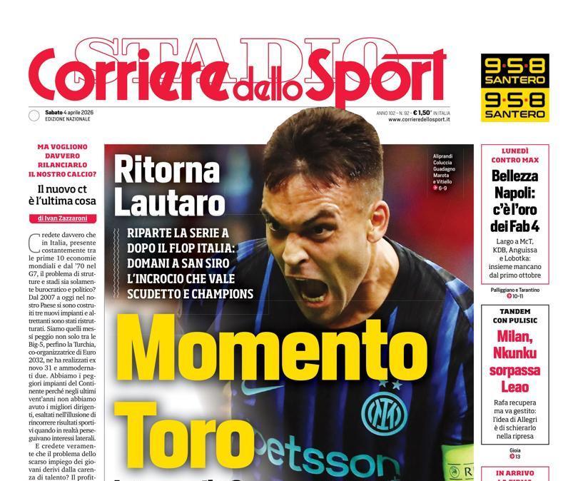 Corriere dello Sport - Il Livorno cala il tris, Gubbio ko